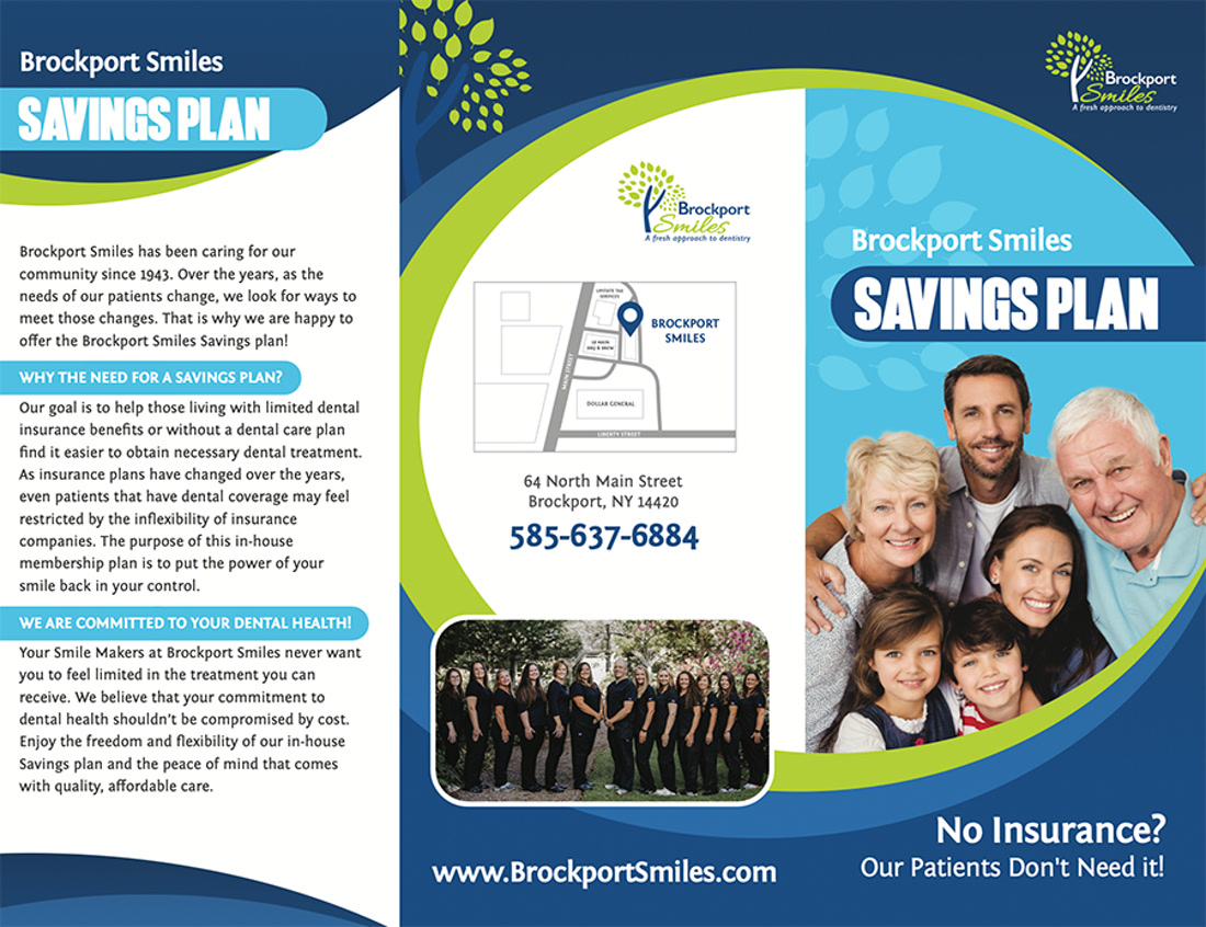 Savings plan brochure page 1